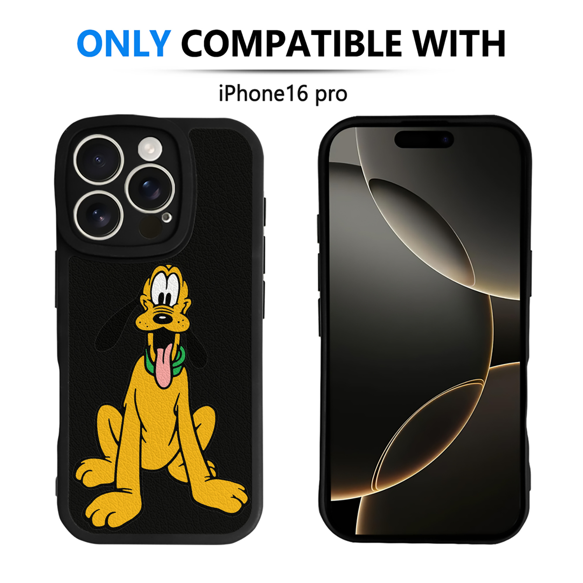 （画像用） ミッキーマウス Mickey Mouse 【iPhone 16シリーズ対応】シリコンスマホケース（レザー調） 材質：シリコン
